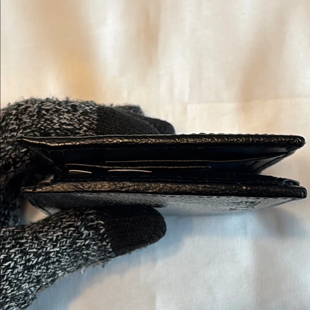 J Francis Men’s Leather Wallet Black GUC